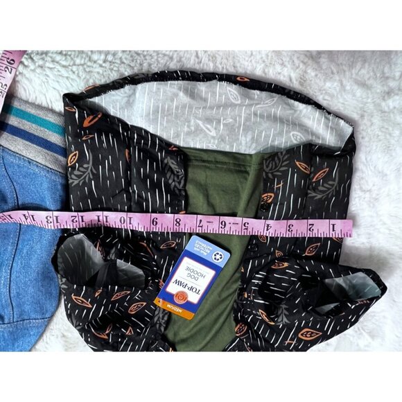 Top Paw denim jacket & dog hoodie dog size medium - Picture 3 of 7